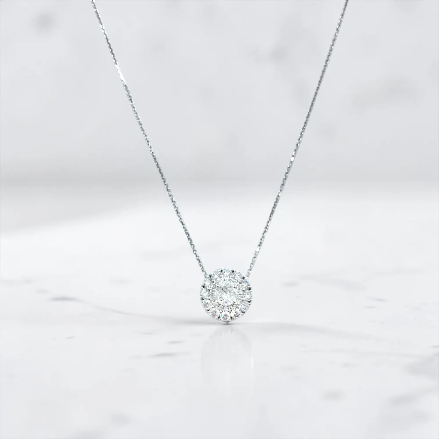 サークル ダイヤモンドネックレス 0.5ct