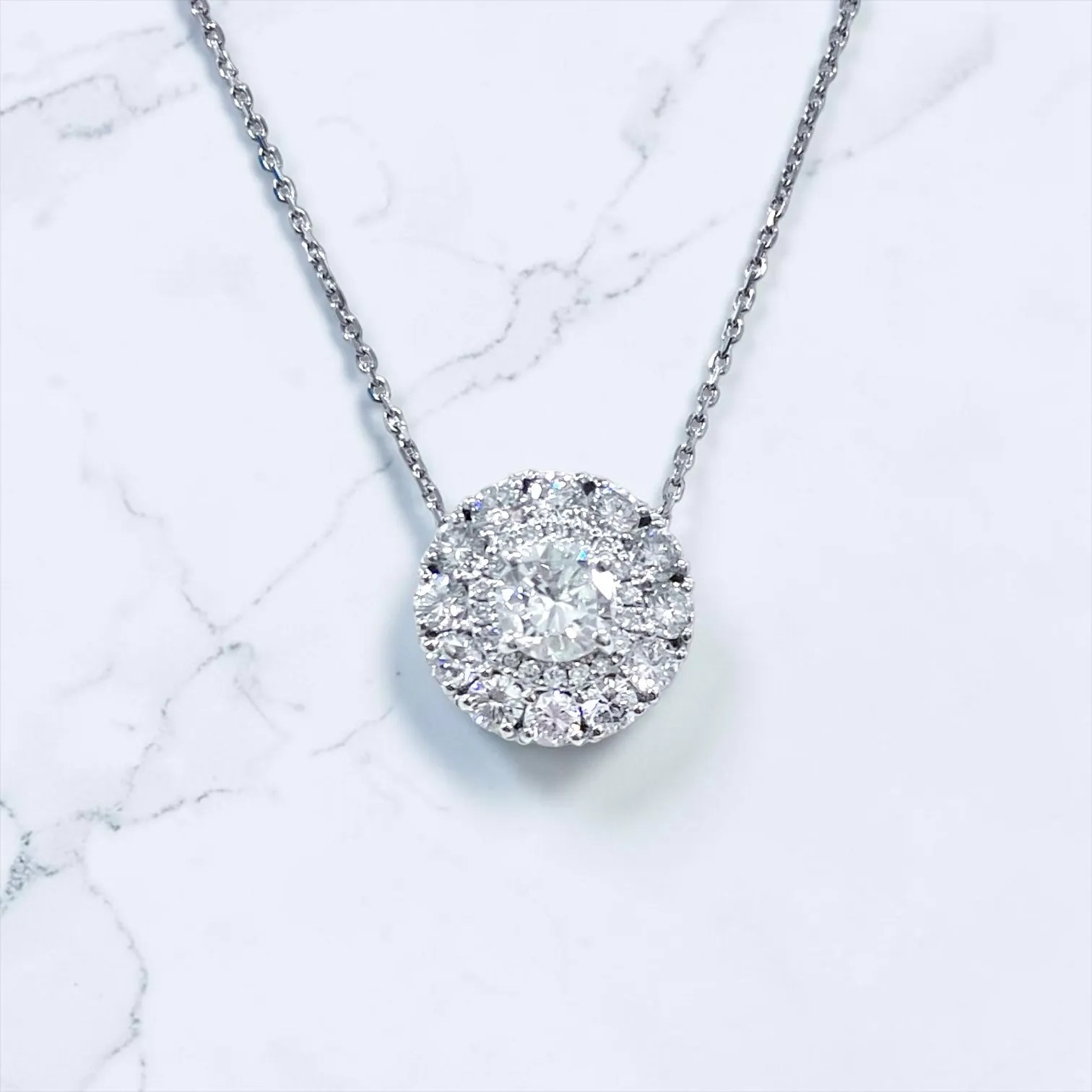 サークル ダイヤモンドネックレス 0.5ct