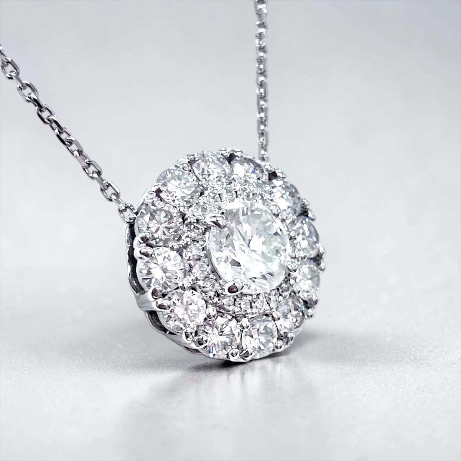 サークル ダイヤモンドネックレス 0.5ct