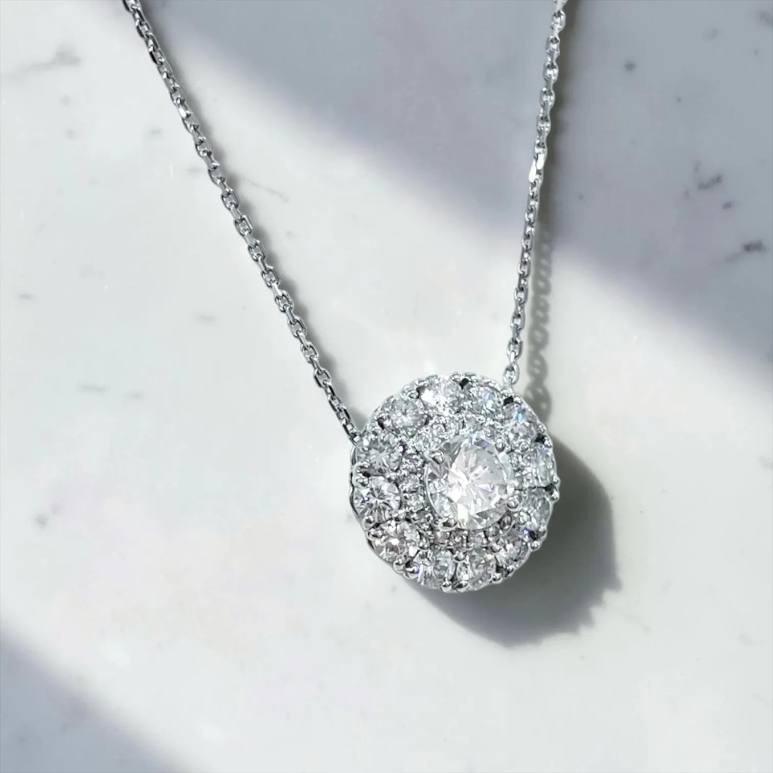 サークル ダイヤモンドネックレス 0.5ct