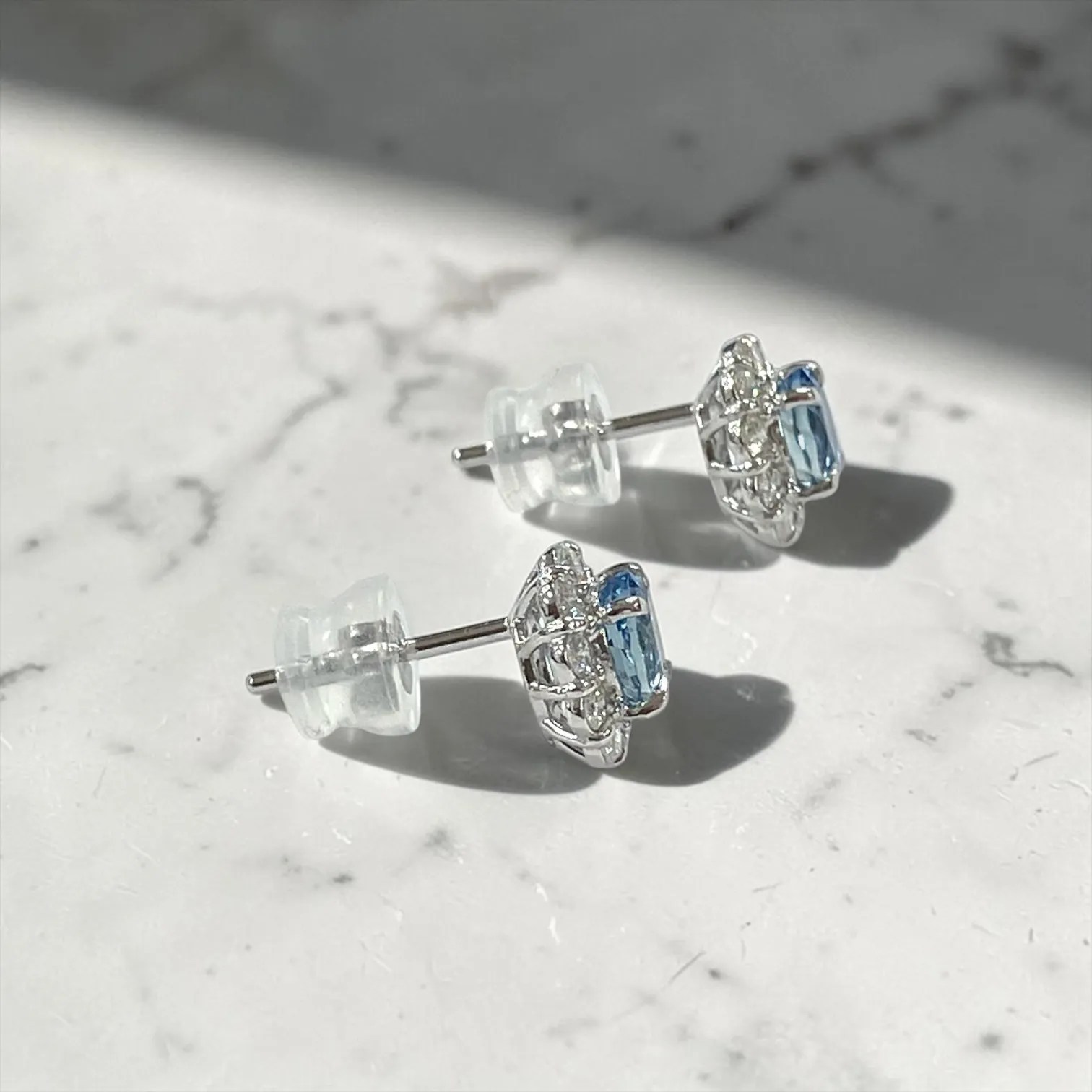Blue Dew アクアマリンピアス