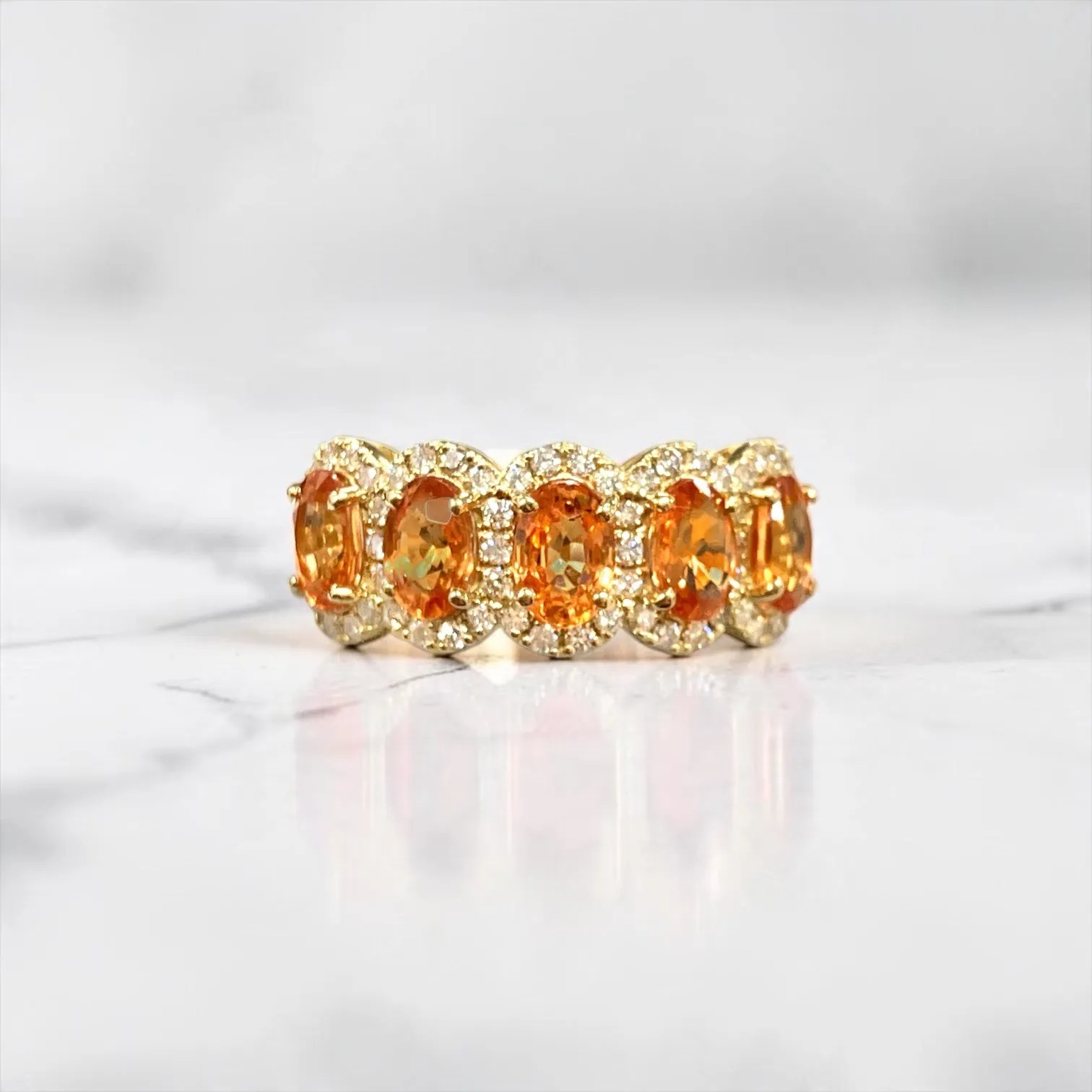 Orange Row スペサルティンガーネットリング
