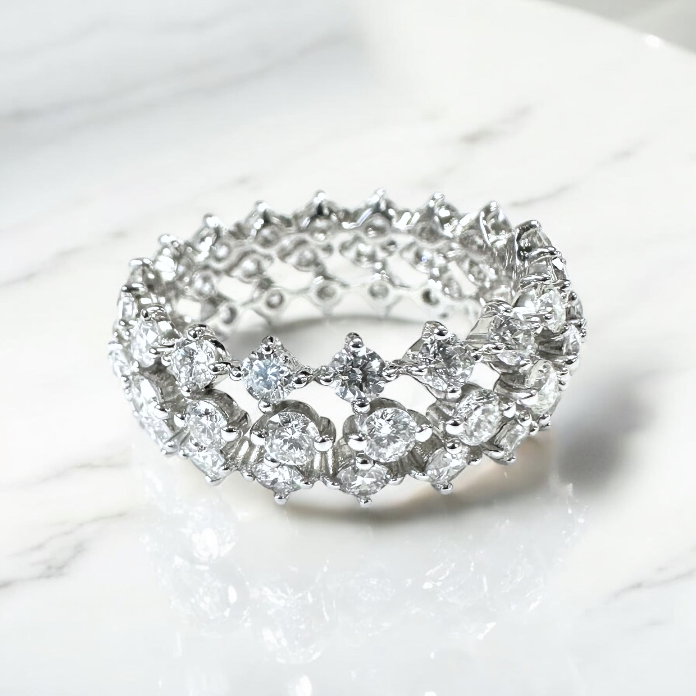 モルガナイト Radiant ダイヤモンドリング | GURALA