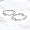 ダイヤモンドフープピアス
