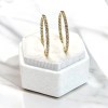 ダイヤモンドフープピアス