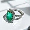 Bloomingリング エメラルド ダイヤモンド リング