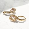 モルガナイト フープピアス