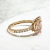 ペアシェイプ モルガナイト リング