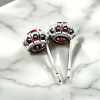 rubyのピアス3 Bloomingピアス ルビーpu
