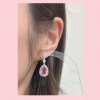 Swing モルガナイトピアス Diamond (約3.7ct)