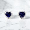 Navy Heart タンザナイトピアス