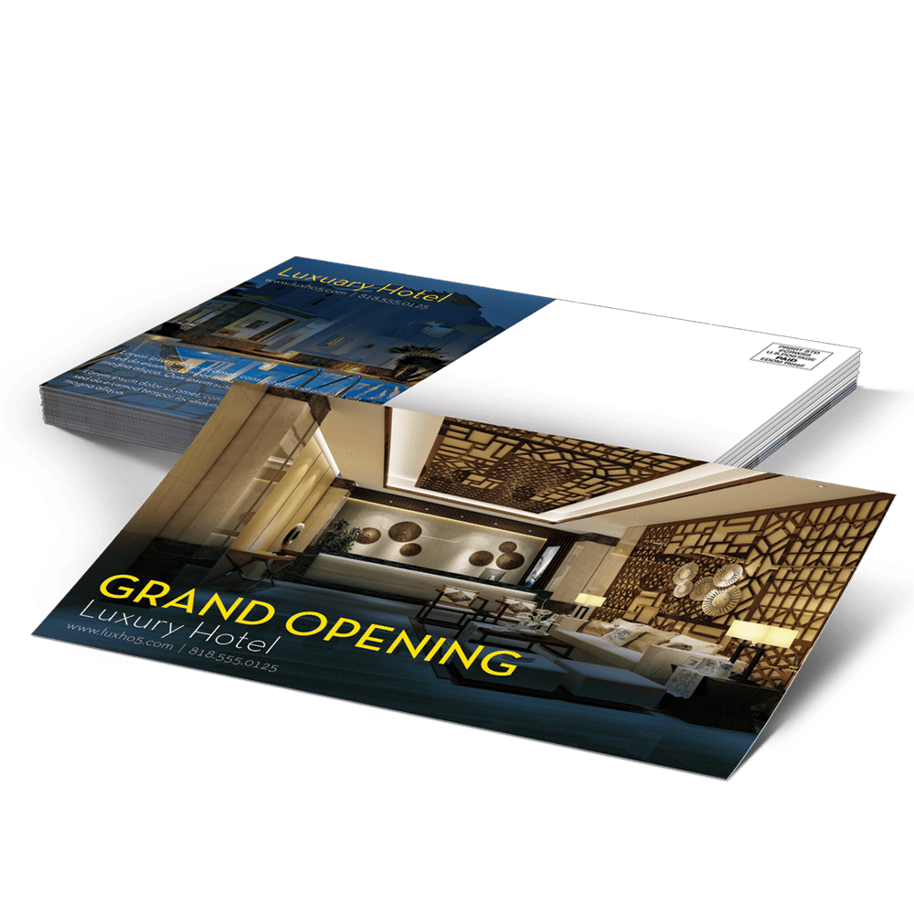 Postcard Printing Los Angeles Glossy UV Coated