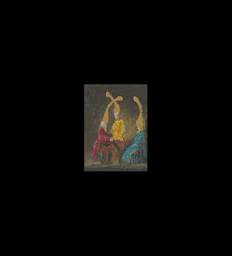 “Secret” (2012). Acrylic on paper. 3,4 x 2,5 cm.