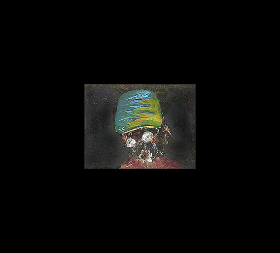 “Negrito bueno” (2011). Oil on paper. 3,2 x 4,8 cm.