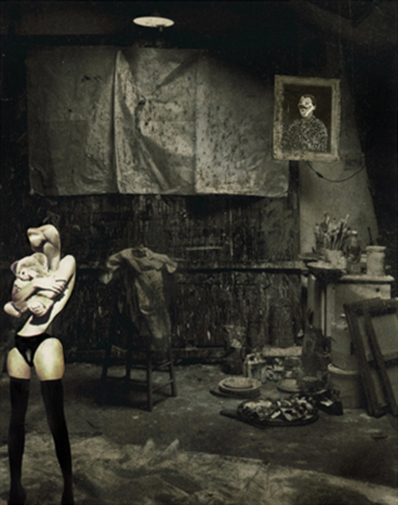 Espíritu adolescente (Teen Heart, 1999) · collage, ink, pencil and oil pastel