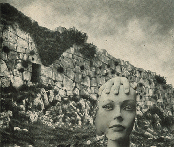 Su marido es un quiste (Her Husband Is a Cyst, 1999/2000) · collage, ink, pencil and oil pastel