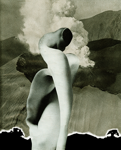 Portrait of the Solitude (1999/2000) · collage, ink, pencil and oil pastel