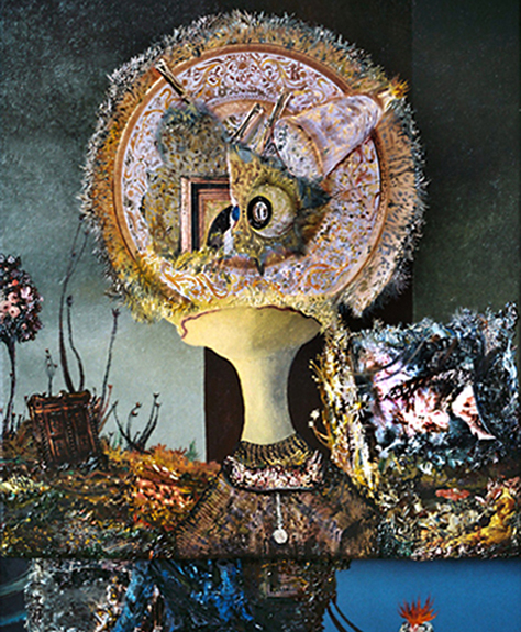 [Detail of] Tragedia Celeste (Celestial Tragedy, 2003-2006) · Oil, fire and mixed media on canvas · 100 x 200 cm