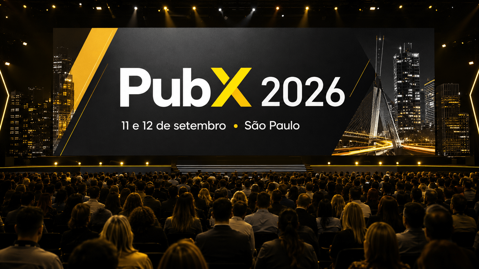 PubX 2026 reúne os maiores nomes da monetização de conteúdo do Brasil em São Paulo