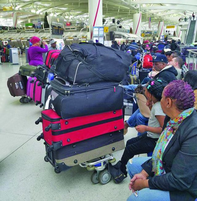 Hundreds of passengers were camped out at JFK waiting for their Christmas-bound Dynamic Airways flight to Guyana