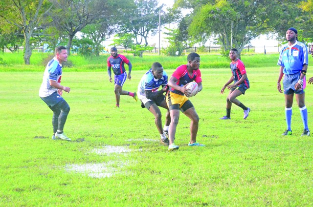 In soppy conditions at the National Park Rugby Field the practice matches were played at high intensity with everyone seeking to book a trip to Hong Kong
