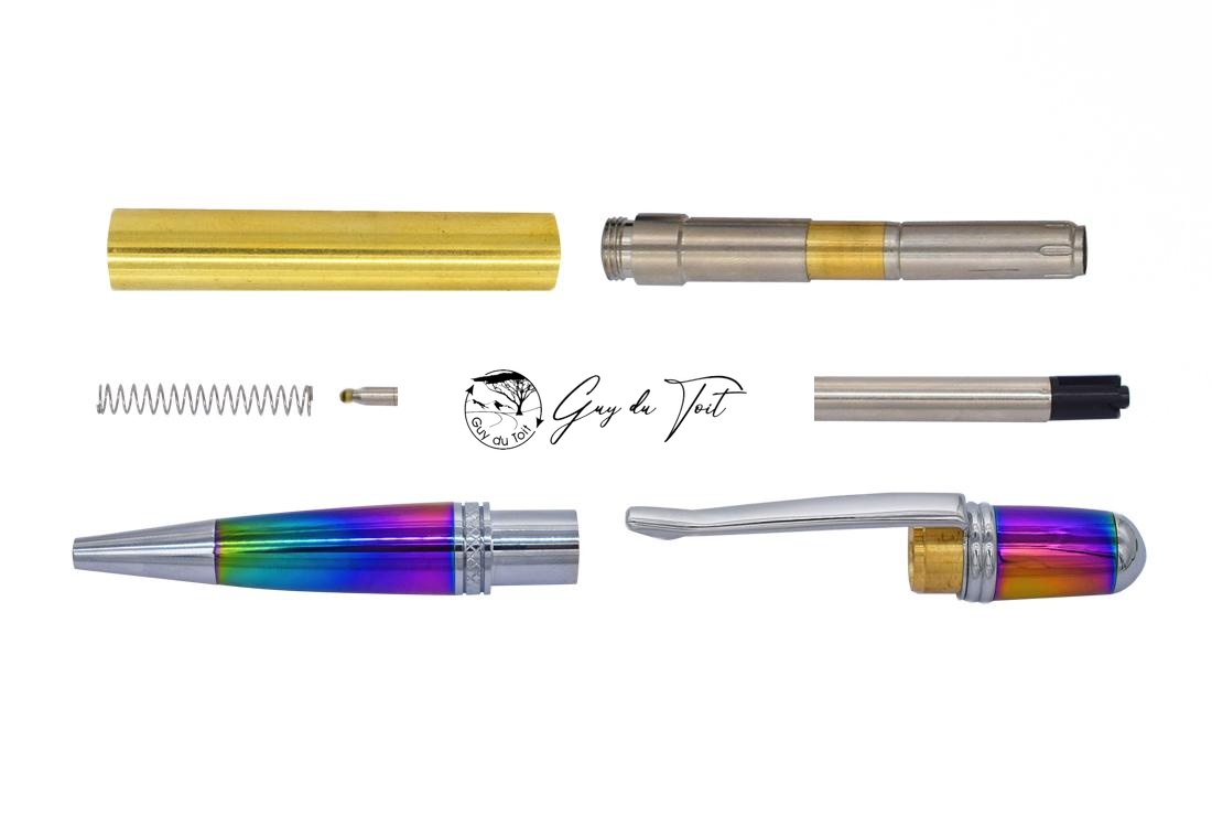 Unique Chrome Vacuum Plated Sierra Twist Pen Kits
