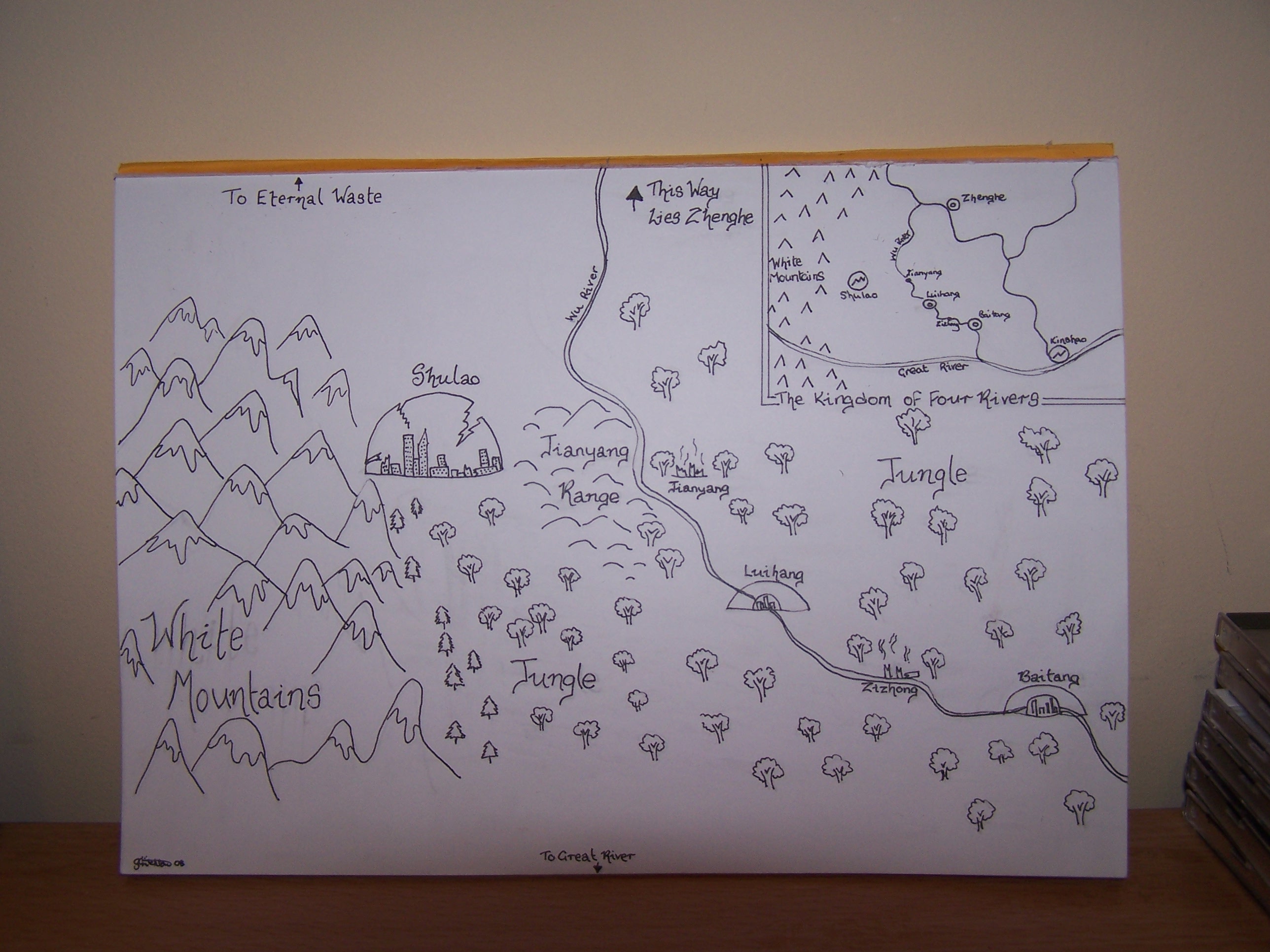 Map of The Kingdom of Four Rivers | Guy Salvidge