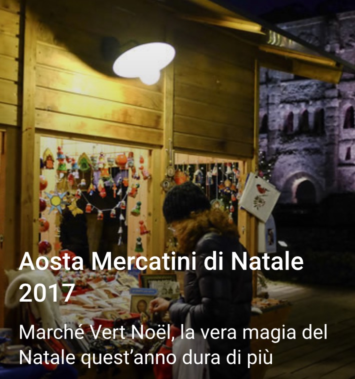 Fly-out Mercatini di Natale Aosta