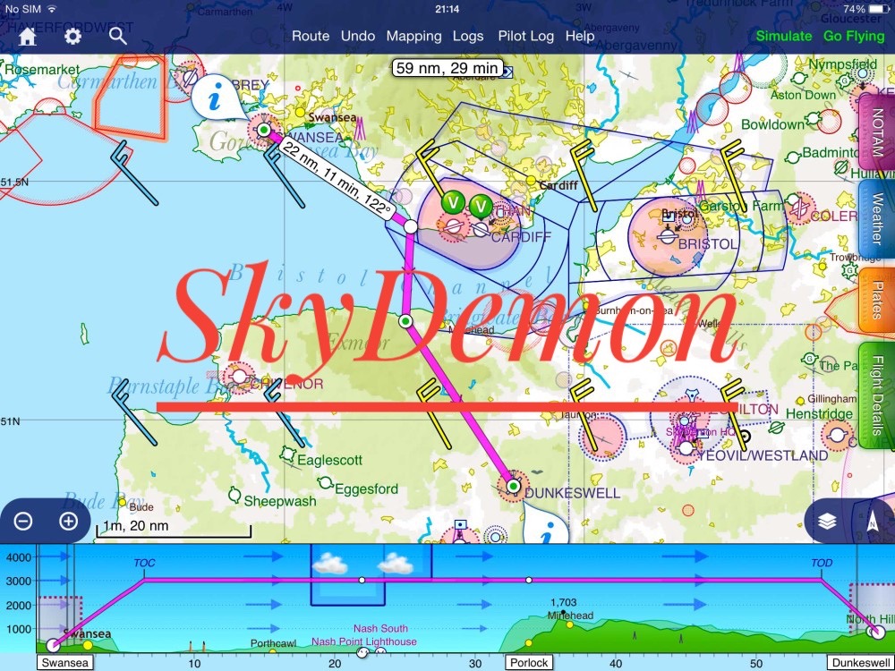 Tool pianificazione e navigazione: SkyDemon