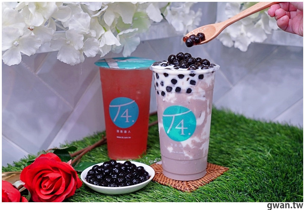 T4清茶達人｜不用搭飛機也能喝到澎湖仙人掌凍飲！廟東夜市在地飲料店全台獨賣～