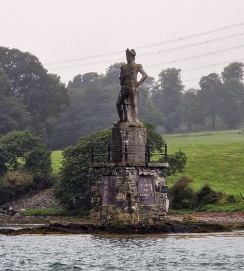 Lord Nelson Column viewed from the Menai Straits