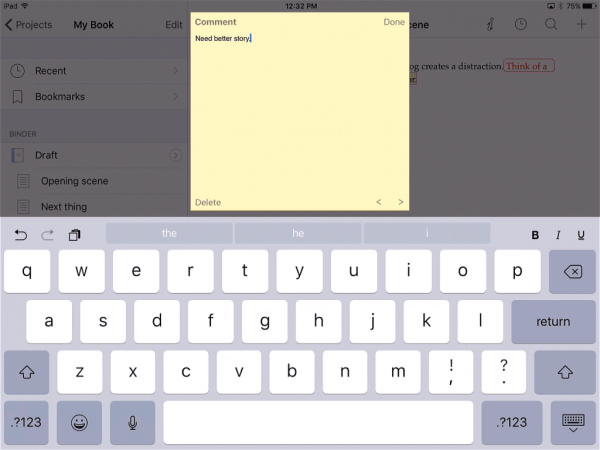 ioscomment