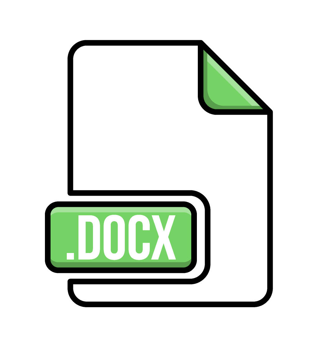 paper icon with DOCX label