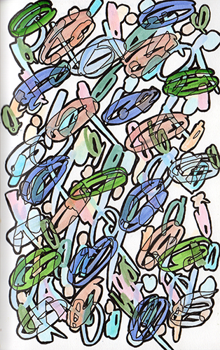 Outlined Scribbles
