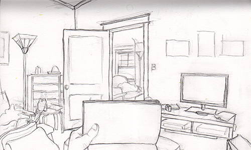 View from the couch