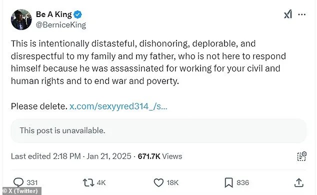 Bernice King Criticizes Rapper Sexyy Red's AI Image with MLK Jr.