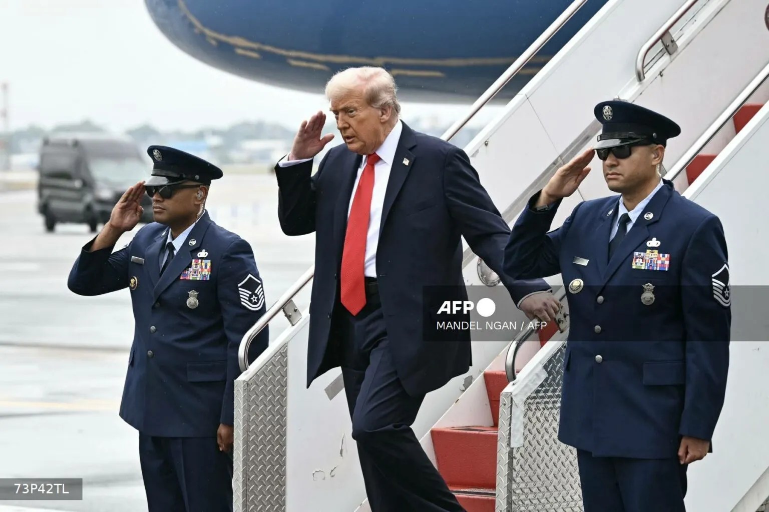 Trump visit delays US Open