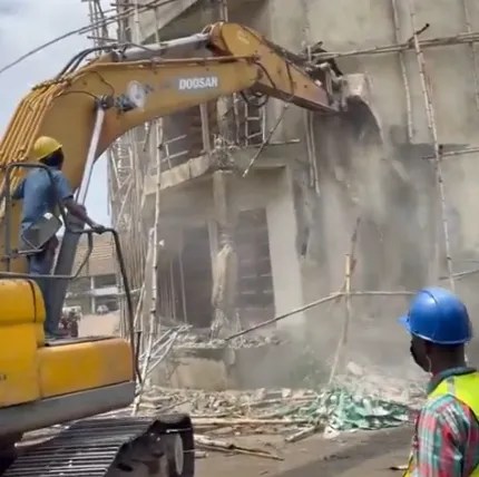 Lagos Trade Fair demolition 2025
