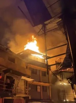 Lagos fire outbreak two buildings