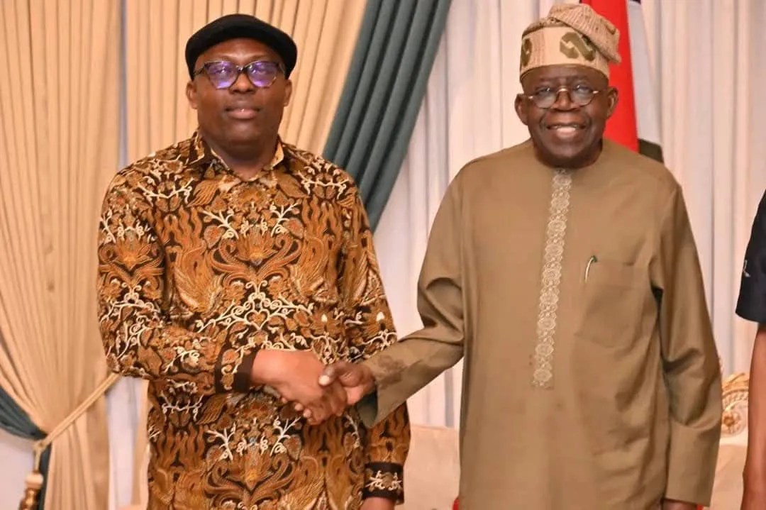 Tinubu receives Fubara at Aso Villa