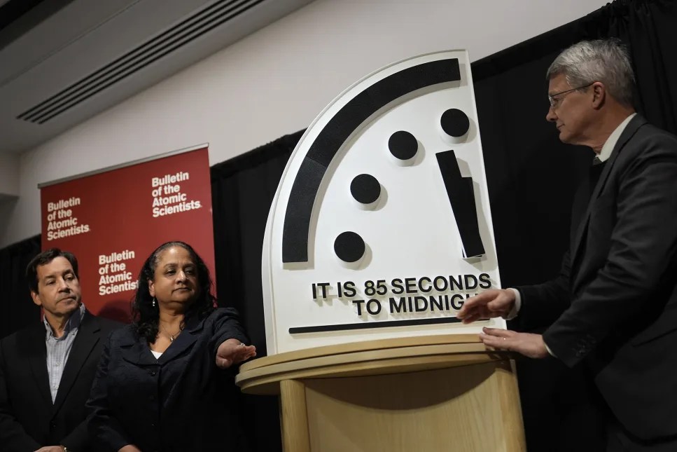 2026 Doomsday Clock Set at Record 85 Seconds to Midnight, Scientists Warn