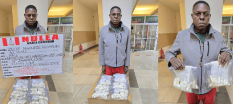 China-Bound Auto Parts Dealer Arrested at Kano Airport After Ingesting 95 Wraps of Cocaine as NDLEA Seizes Meth Consignments
