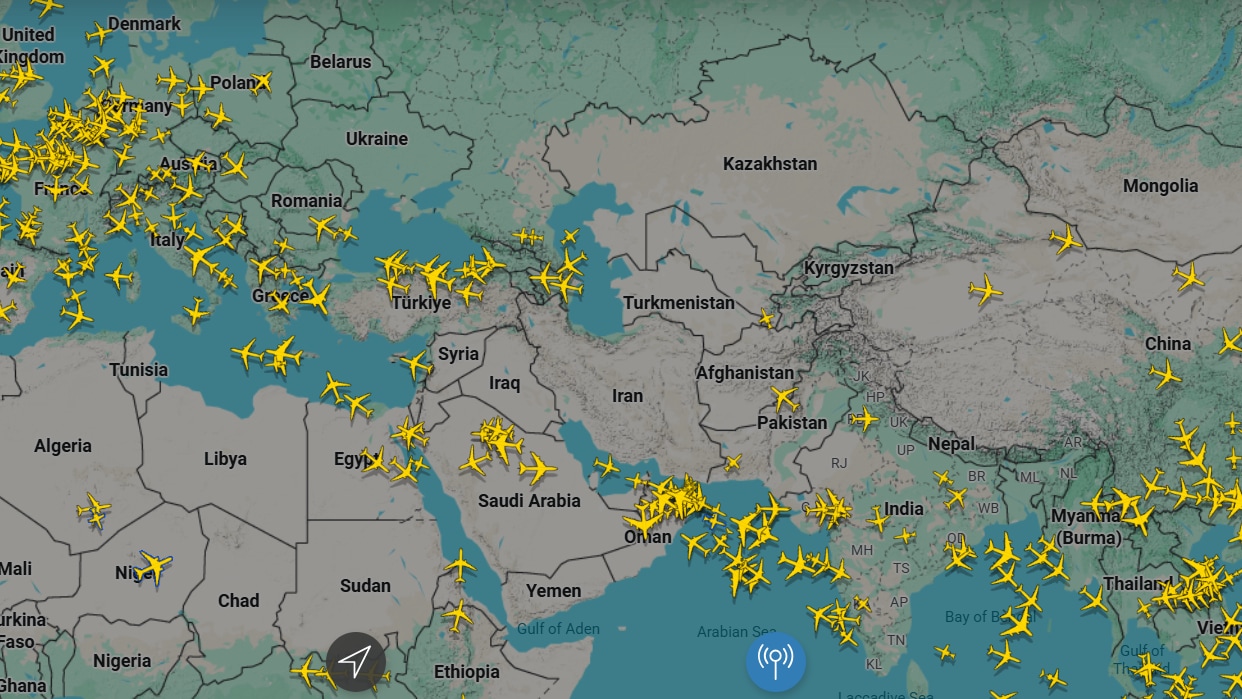 Airspace Closed Across Middle East After US-Israel Strike on Iran
