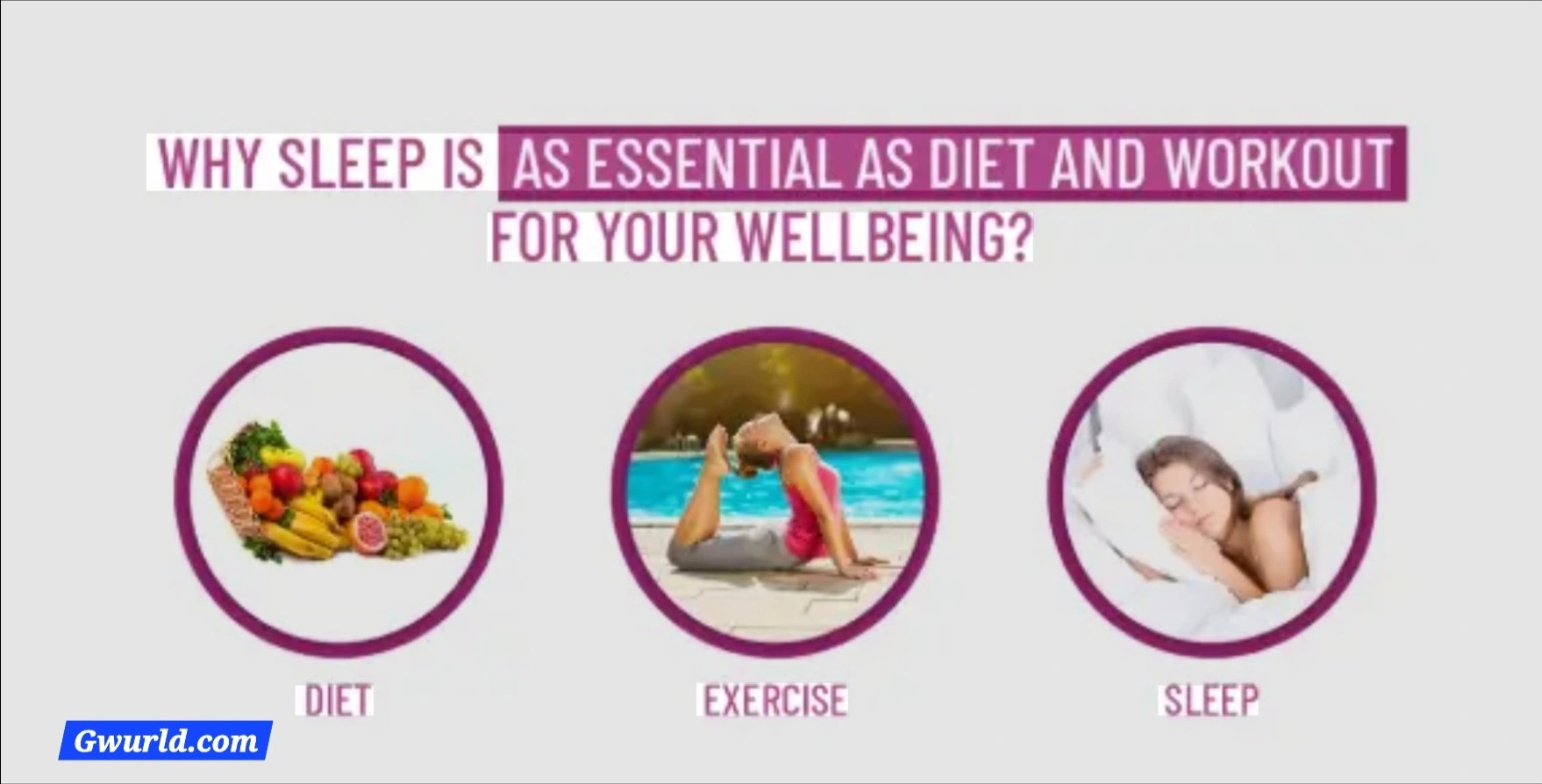 Why Sleep, Exercise and Diet Are Vital for Health and Well-Being