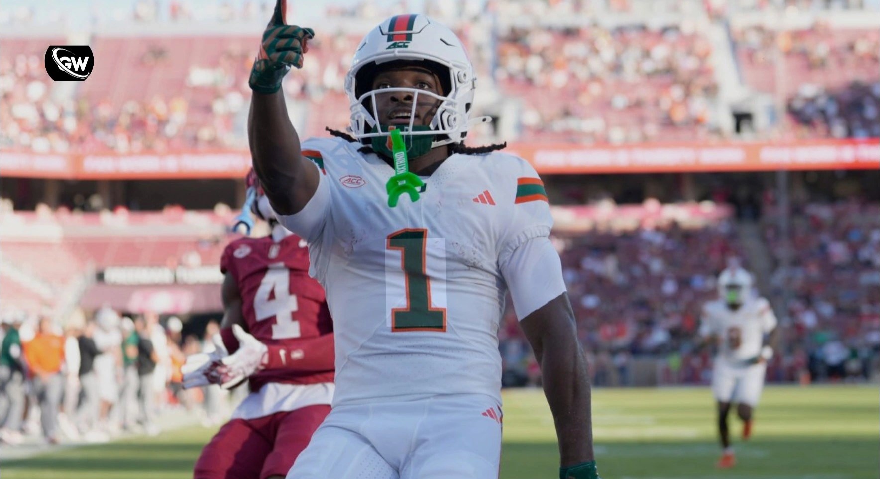 Toney and Mensah Shatter Miami Records in 45-6 Blowout Win Over Stanford