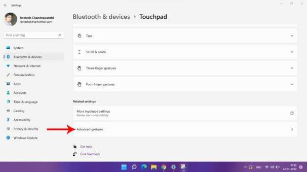 Gesture Setting, Gesture Setting कैसे करें, Laptop में Gesture Setting कैसे करें