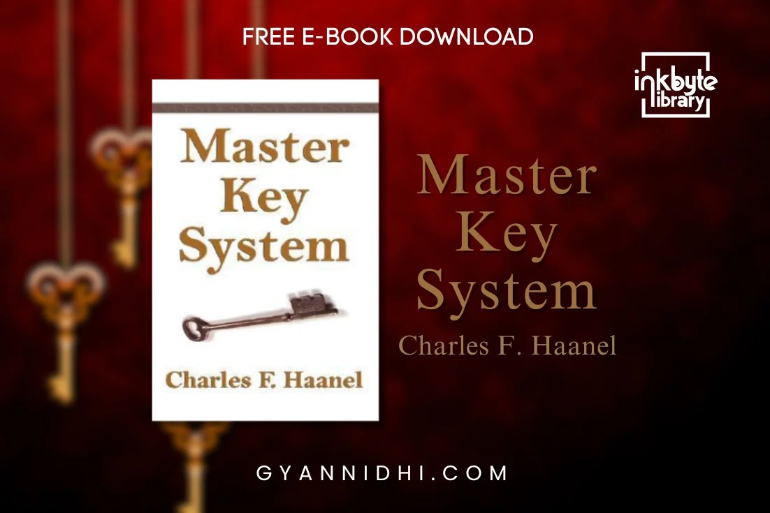 Self-help classic "Master Key System" by Charles F. Haanel — minimalist book cover featuring a brown antique key and motivational title text, symbolizing success and personal growth.