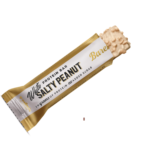 Barebells Protein Bar 55 g, White Chocolate Salty Peanut - GYMBUTIKKEN