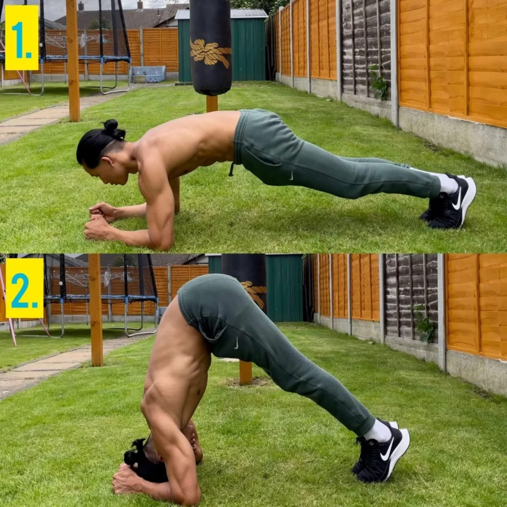 Pike push ups beginner tutorial: build bigger shoulders