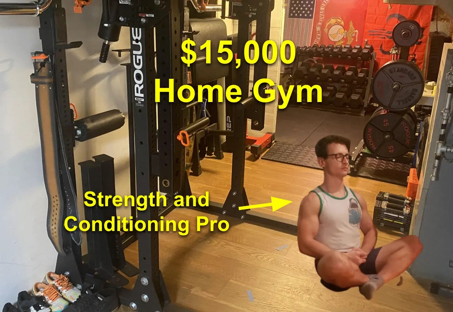 How this strength and conditioning freak built his dream home gym for